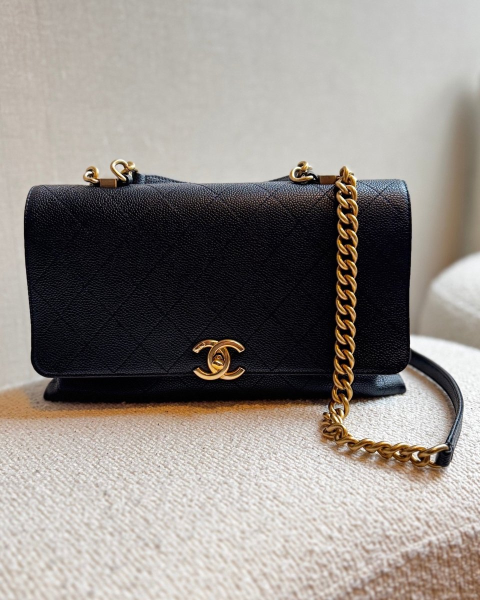Chanel - Chic Affinity Flap Bag Medium Caviar - Preloved Pieces