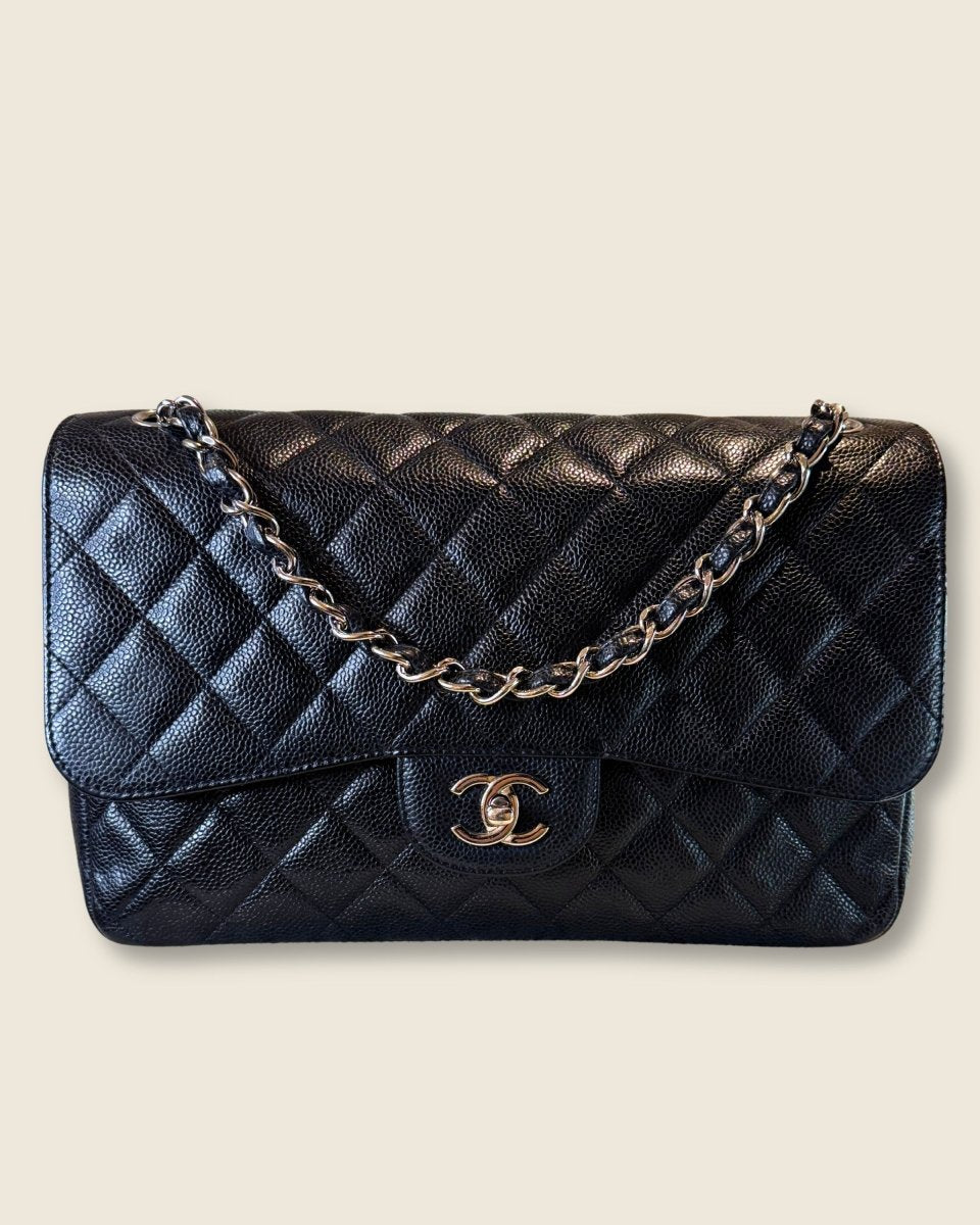 Chanel - Jumbo Double Flap Bag Caviar - Preloved Pieces