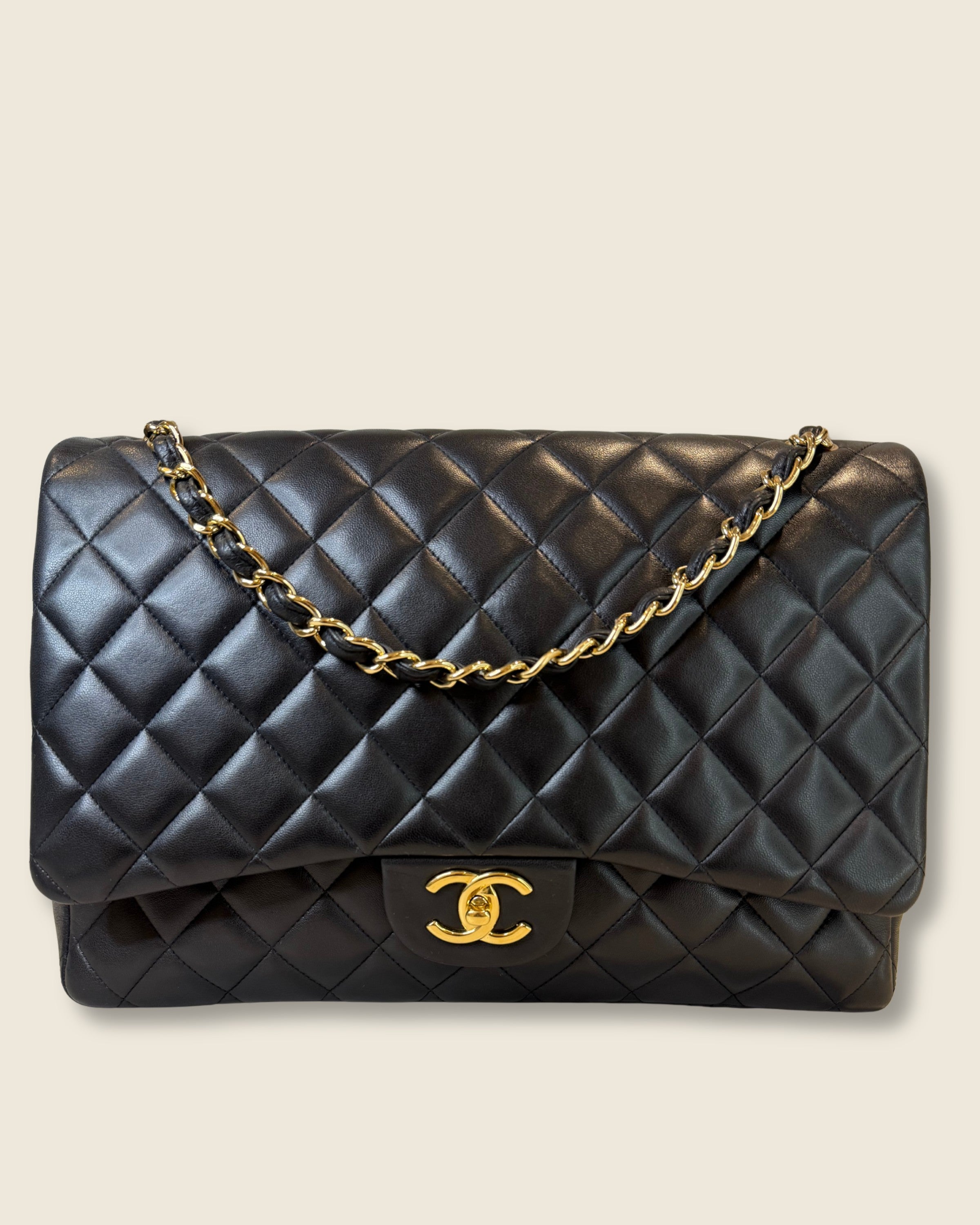 Chanel Maxi Classic Double Flap Bag Lambskin