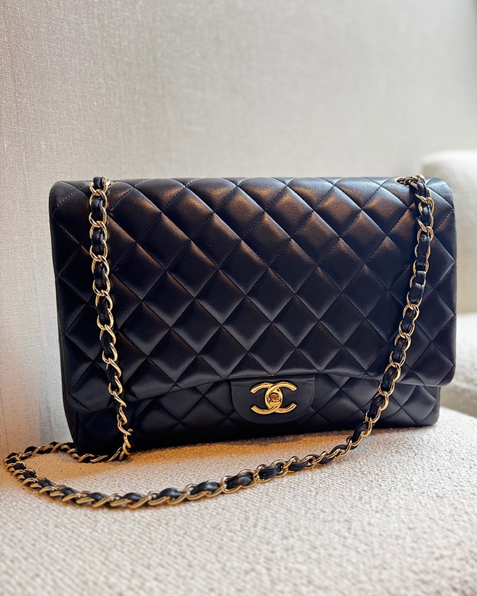 Chanel - Maxi Double Flap Bag Lambskin - Preloved Pieces