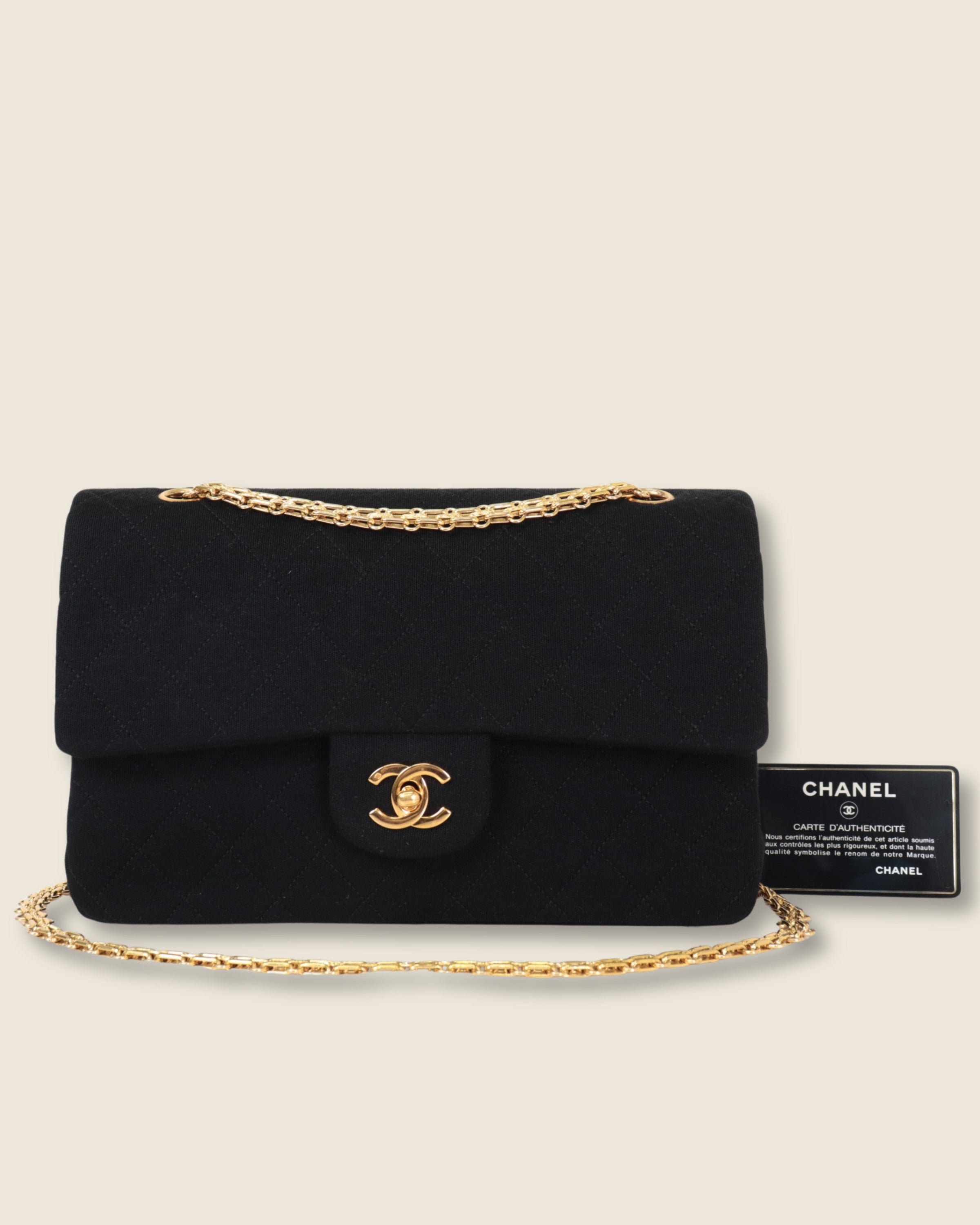 Chanel Classic Double Flap Bag Fabric Medium