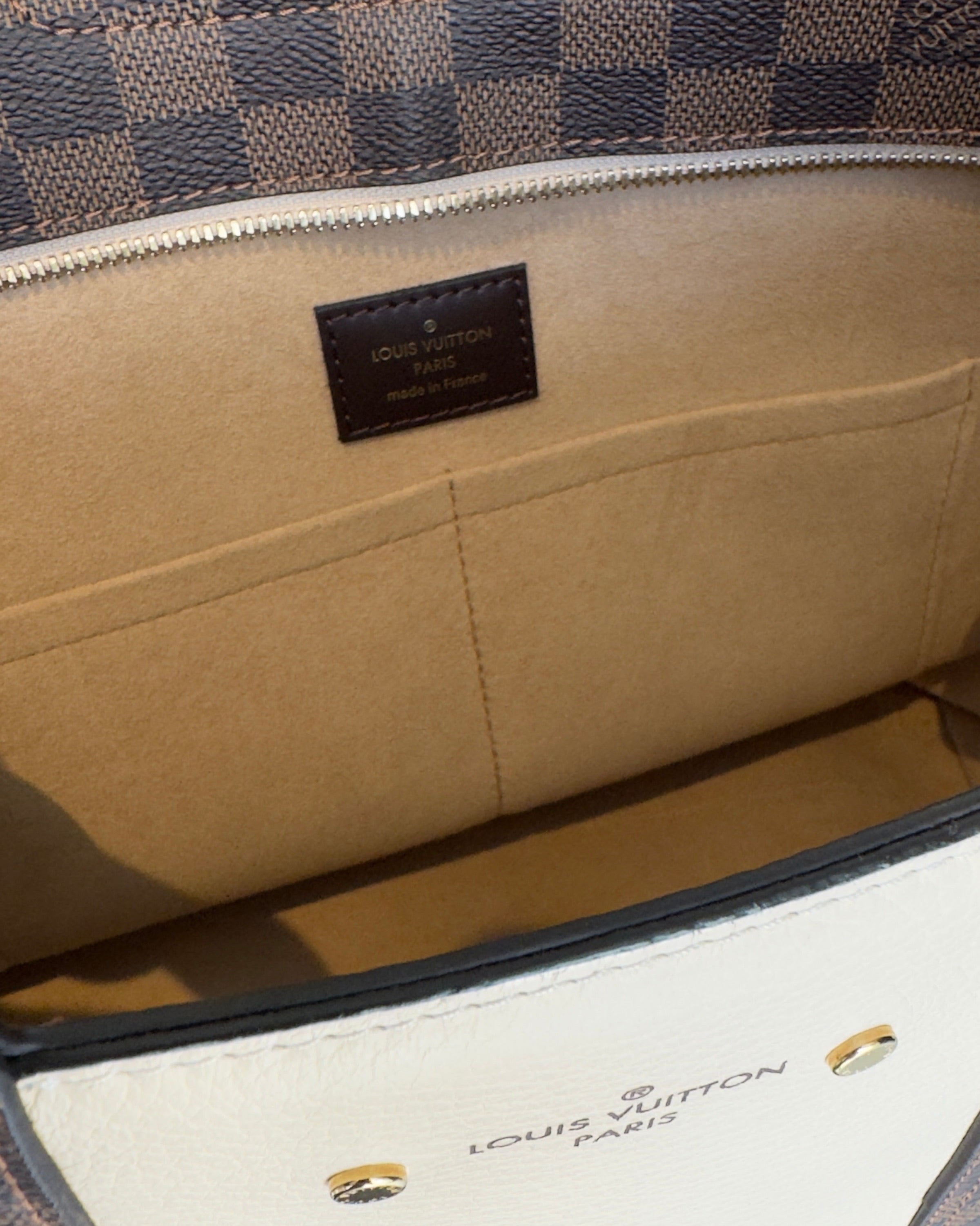 Jersey Tote bag Damier Ebene Crème