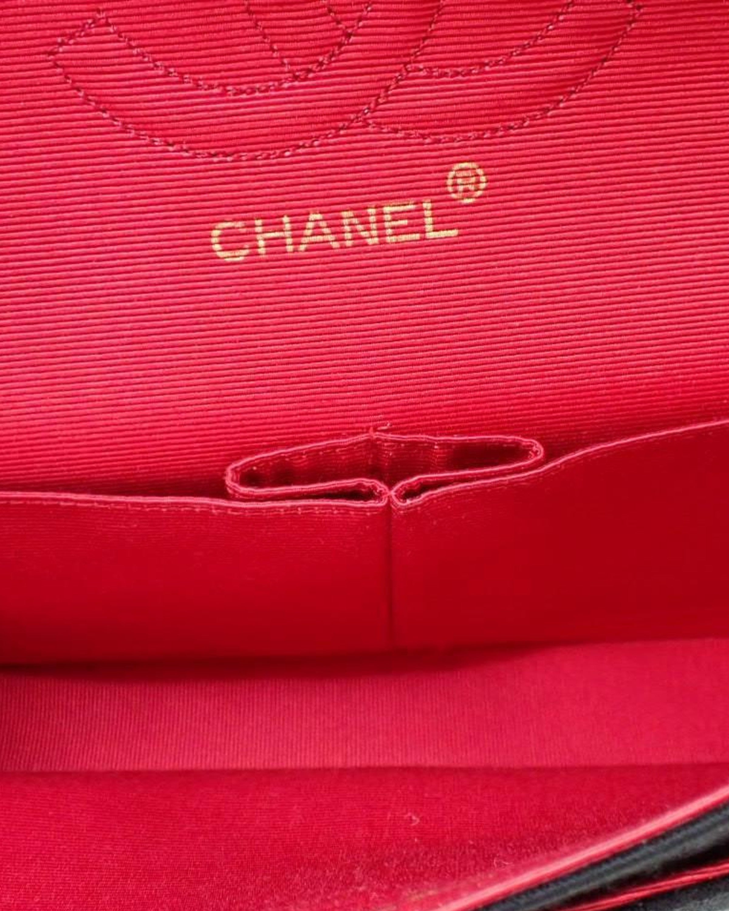 Chanel Classic Double Flap Bag Fabric Medium