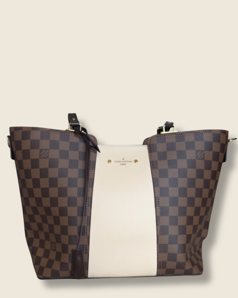 Louis Vuitton - Jersey Tote bag Damier Ebene Crème - Preloved Pieces