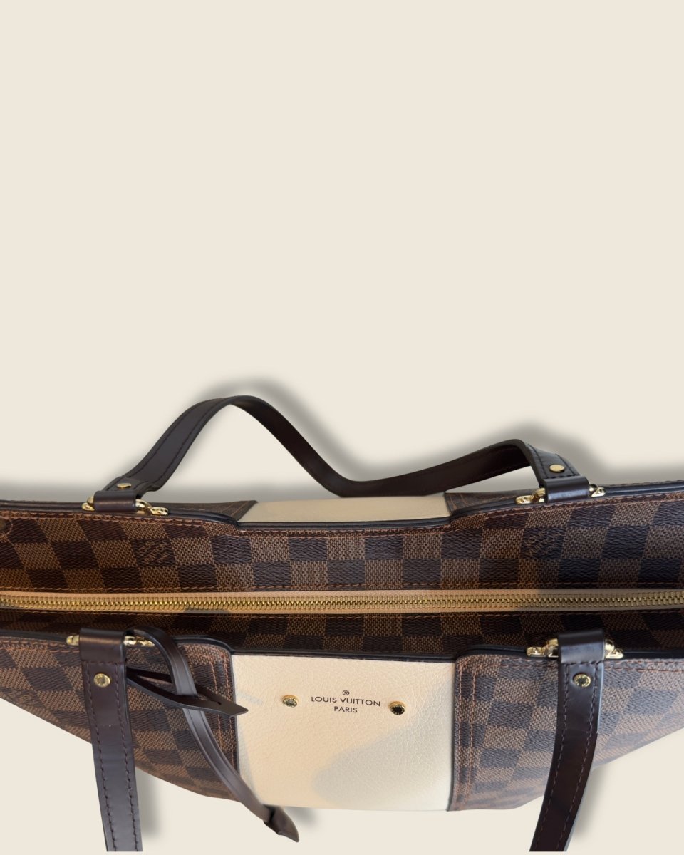 Louis Vuitton - Jersey Tote bag Damier Ebene Crème - Preloved Pieces